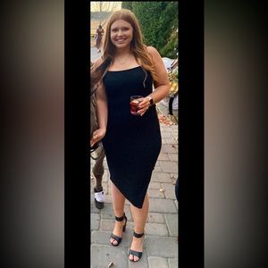 Lulu’s Black Midi Dress Size XL